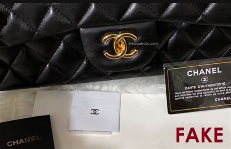 real vs fake chanel bag|chanel authenticity card check.